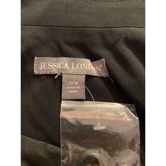 Jessica London Womens Black Blazer Jacket Single Button 22W - Picture 3 of 11